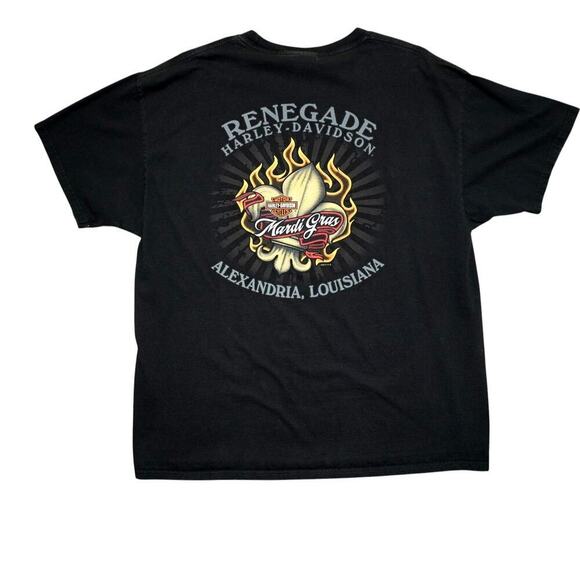 Vintage Harley-Davidson Mardi Gras “Show Me Yours” Graphic T-Shirt – Size XL - Picture 3 of 3